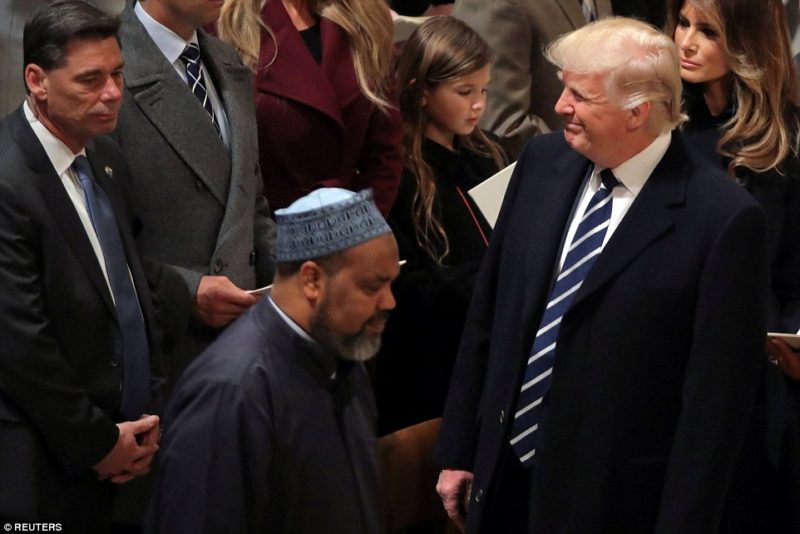 Imam delivers message to Trump at inaugural service