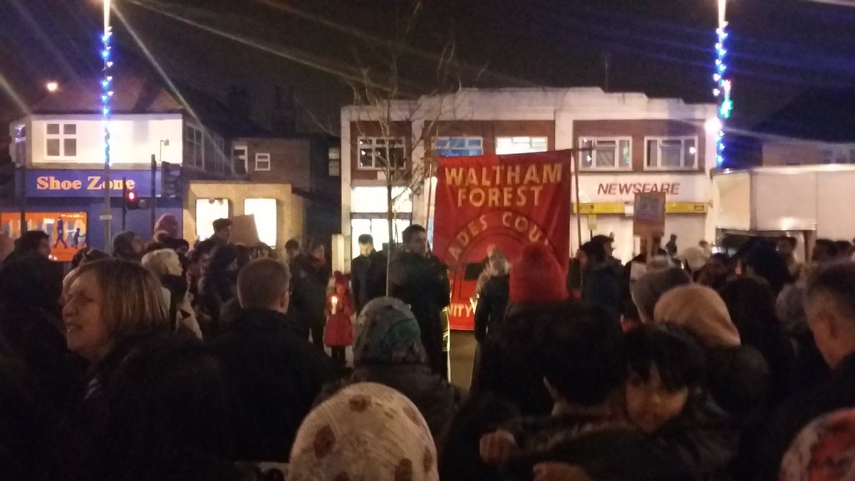 Hundreds join protest ‘against rising tide of Islamophobia’ after Muslim woman dragged along pavement by hijab in Chingford