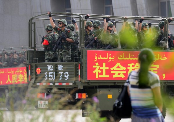 Terror attack on Chinese government building leaves 5 dead in restive Muslim province
