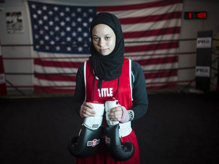 American teen Amaiya Zafar wins right to box in hijab