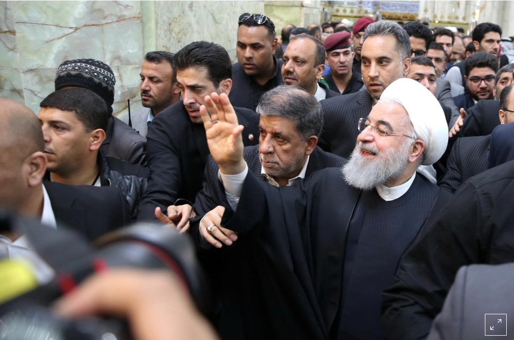 Iraq's top Shi'ite cleric tells Rouhani ties must respect sovereignty