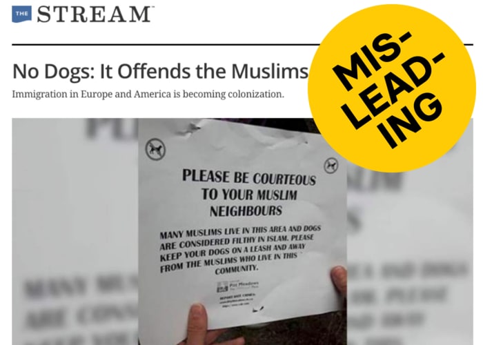 How Dubious Claims About Muslims Wanting To Ban Dogs In Public Are Used To Stoke Anger