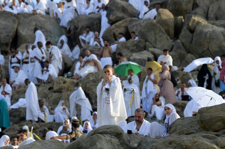 Some 2.5 million Muslim hajj pilgrims scale Mount Arafat