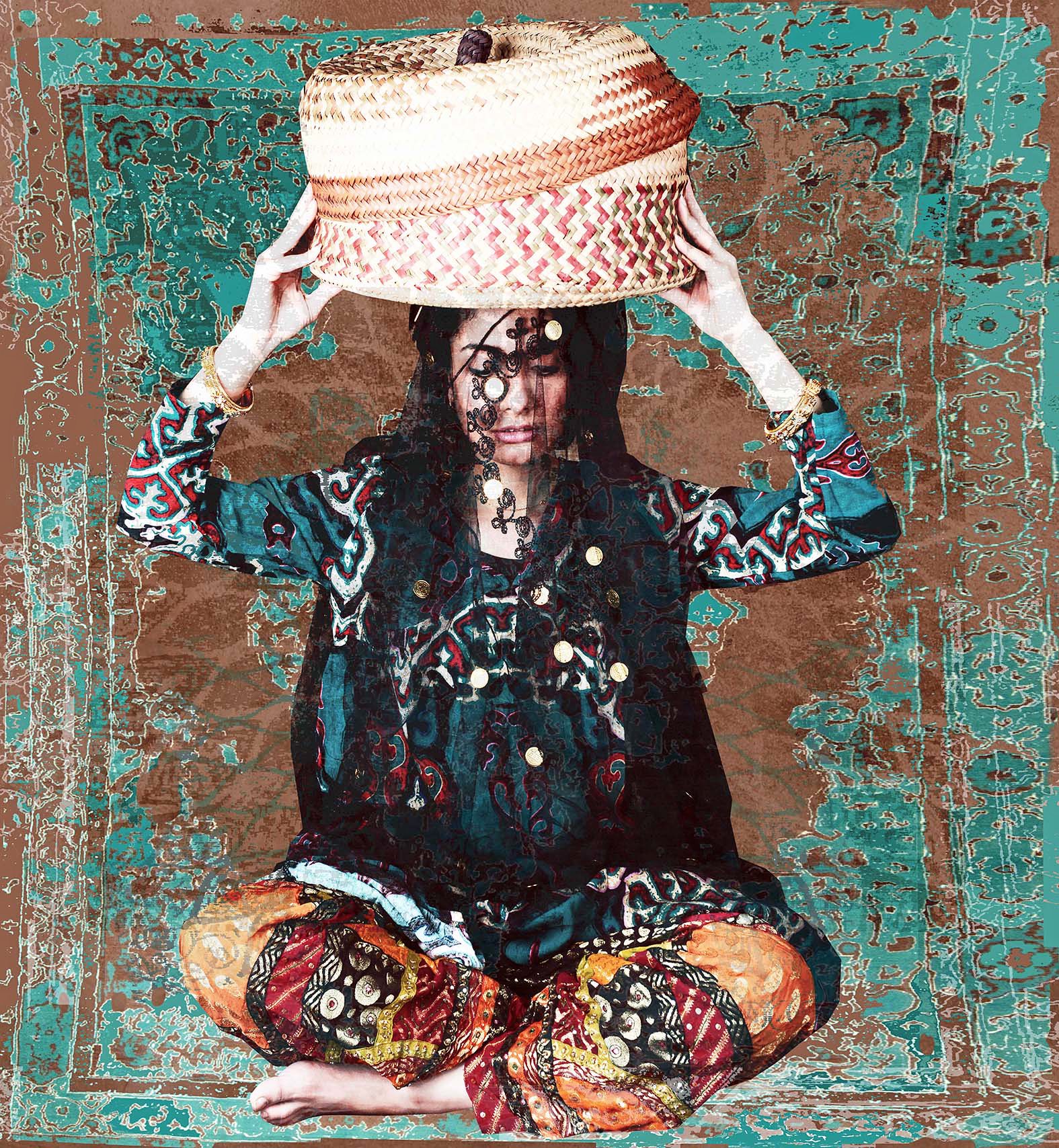 Saudi Mixed Media Artist Weaves Her Art With Carpet Threads