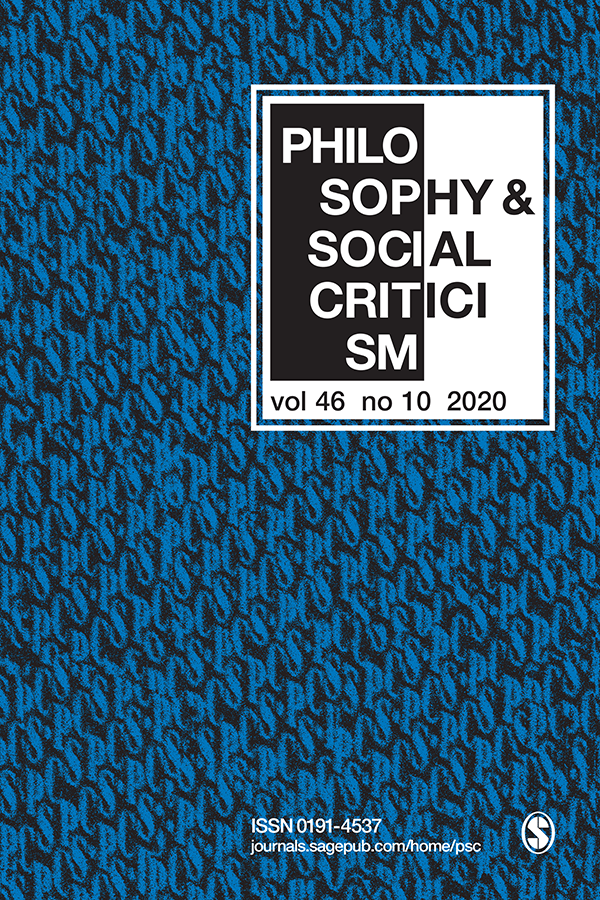 Philosophy & Social Criticism